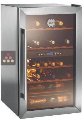 Dual temperature wine service cabinet