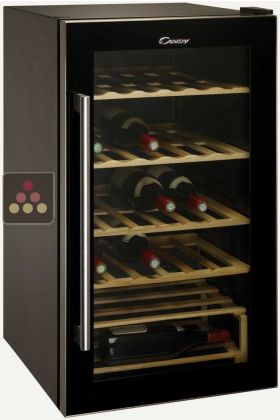 Single temperature wine service cabinet