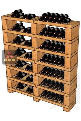 Freestone racks for 168 bottles