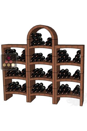 Natural clay racks for 130 bottles