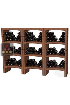 Natural clay racks for 117 bottles