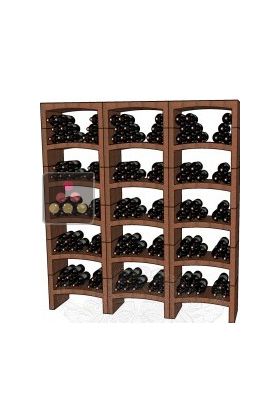 Natural clay racks for 195 bottles