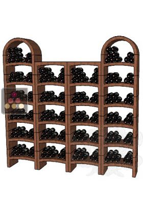 Natural clay racks for 208 bottles