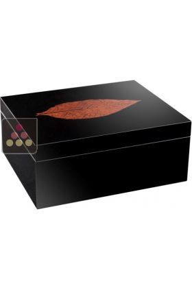 Cigar Humidor - Tobacco leaf design