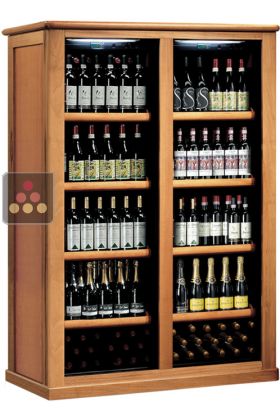 Combined 2 Single temperature wine storage or service cabinets