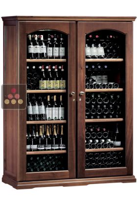 Combined 2 multi temperature wine service and storage cabinets