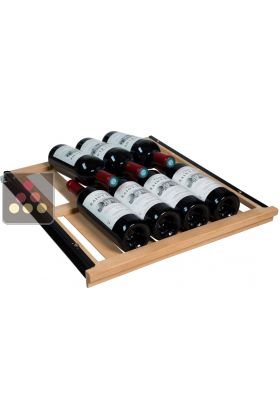 Beechwood sliding shelf for wine cabinets in the Tradition range