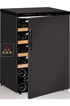 Single-temperature wine cabinet for ageing or service