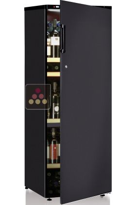 Dual temperature wine cabinet for ageing and and serving chilled wines