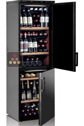 Combined 2 Single temperature wine service and/or ageing cabinets