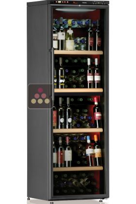 Dual temperature wine cabinet for service and/or storage