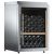 Single temperature freestanding wine cabinet for storage or service - Stainless steel cladding
