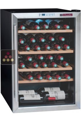 Single temperature wine service cabinet