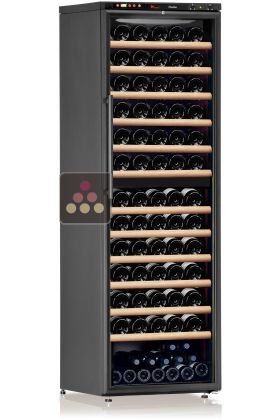 Dual temperature wine service and storage cabinet 