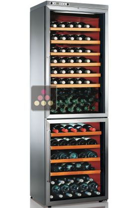 Combined 2 Single temperature wine storage or service cabinets