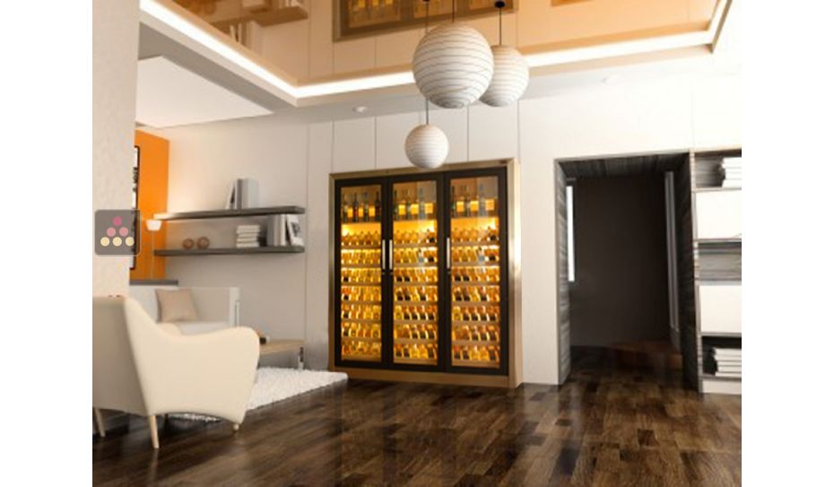 Dual temperature contemporary wine cabinets 