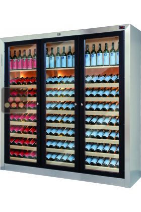 Dual temperature contemporary wine cabinets 