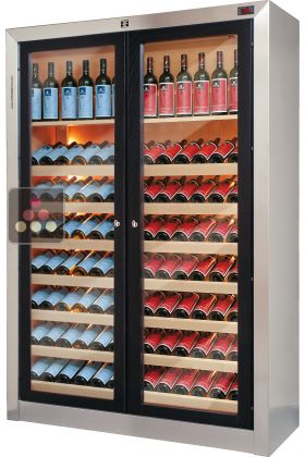 Dual temperature contemporary wine cabinets 