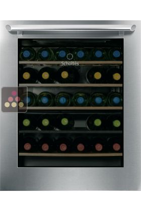 Dual temperature under counter built in wine cabinet for the storage or service