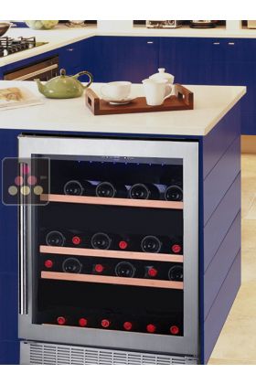 Mono-temperature Wine Cabinet for preservation or service - can be built-in