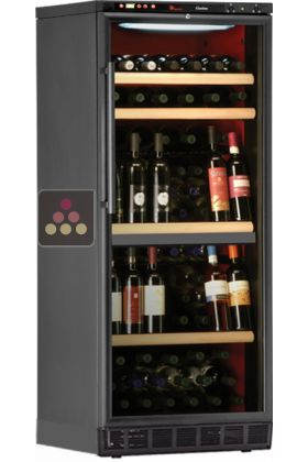 Dual temperature wine cabinet for storage and service - can be built-in