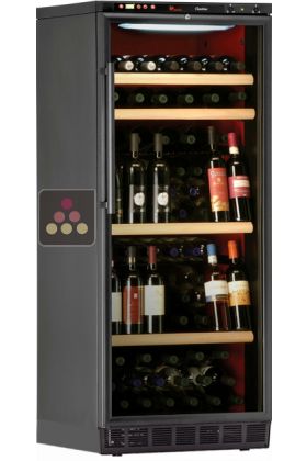 Single-temperature built-in wine cabinet for storage or service