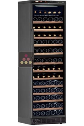 Dual temperature built in wine cabinet for storage and service