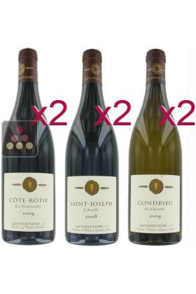 Selection of 4 Red and 2 White Wines - Great Wines from North Rhône