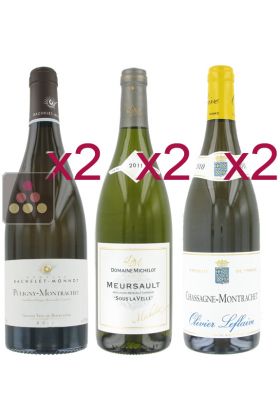 Selection of 6 White Wines - Burgundy grands blancs