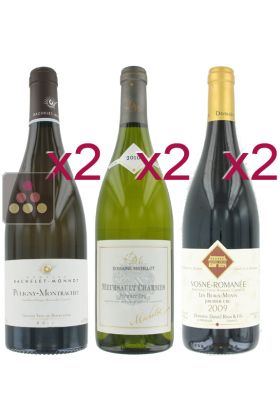 Selection of 4 Red and 2 White Wines - Premiere Cru White and Red Burgundy