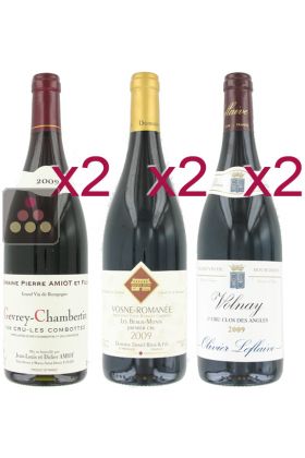Selection of 6 Red Wines - Great Burgundy Vintages