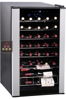 Single temperature wine service cabinet