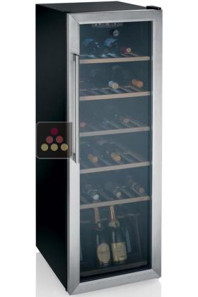 Single temperature wine service cabinet