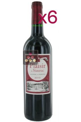 6 Bottles of Lalande-Pomerol 2012 - Château Siaurac - Plaisir de Siaurac