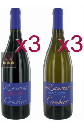 6 Bottles of Crozes-Hermitage 2012 - Domain Laurent COMBIER : 3 Reds, 3 Whites
