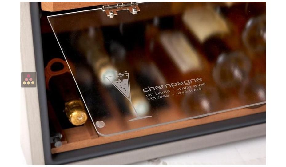 Multipurpose cabinet for storage and service of chilled and room temperature wines