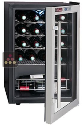 Single temperature wine service cabinet