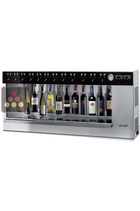 12-bottle wine dispenser with preserving system