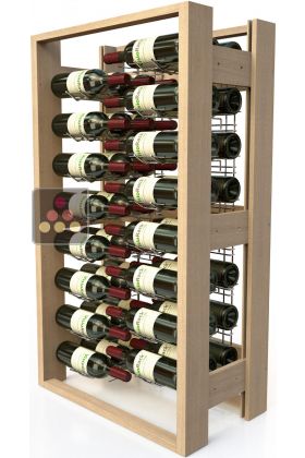 Wooden storage rack for 48 bottles