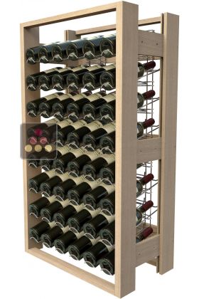 Wooden storage rack for 48 bottles