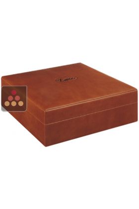 Leather cigar humidor