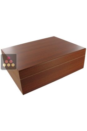 Cigar humidor complete with ashtray and cigar cutter