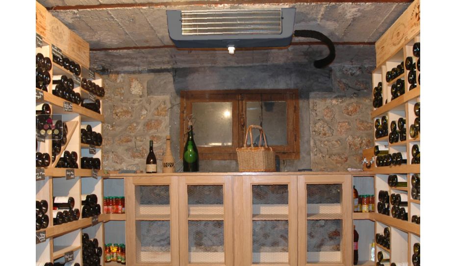 Air conditioner for natural wine cellar up to 82m3 - ceiling unit cooler