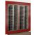 Built-in combination of two professional multi-temperature wine display cabinets - Horizontal bottles - Flat frame