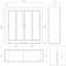 Combination of two professional multi-temperature wine display cabinets for central installation - Horizontal bottles - Flat frame