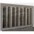 Built-in combination of 4 professional multi-temperature wine display cabinets - Horizontal bottles - Flat frame