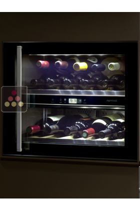 Dual temperature built in wine service cabinet - Right hinged