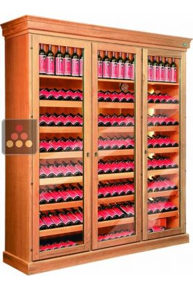 Single temperature wine storage or service cabinet