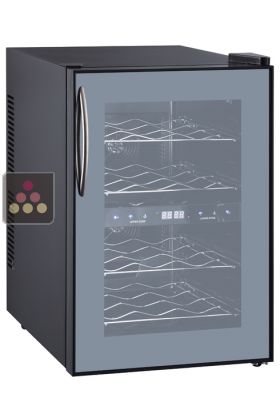 Dual temperature wine service wine cabinet