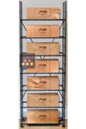 Storage solution for 7 wine cases